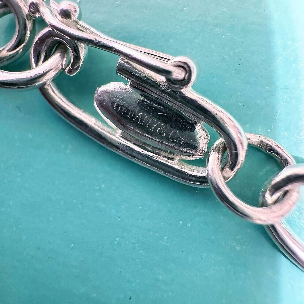 🎋SOLD🧧 RARE Tiffany & Co. Elsa Peretti Iconic 5 Charms Silver  Necklace 16” - Picture 5 of 7